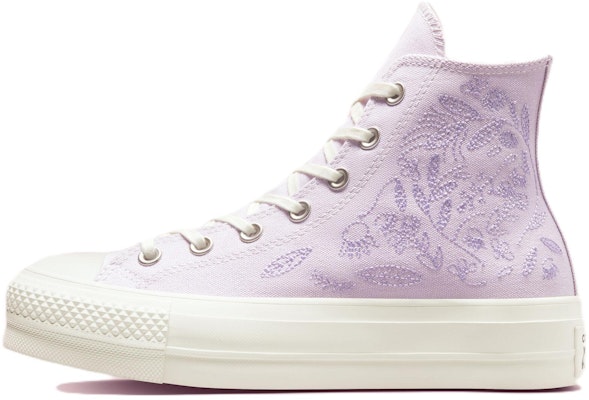 (W) Converse Chuck Taylor All Star Lift Platform High 'Sulam Bunga - Pale Amethyst' A02076C Buy (W) Converse Chuck Taylor All Star Lift Platform High 'Sulam Bunga - Pale Amethyst' A02076C