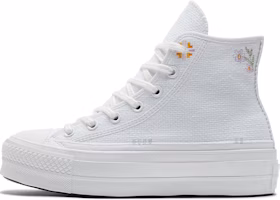 (Women) Converse Chuck Taylor All Star Lift Platform High 'Autumn Embroidery - White' A05068C (Women) Converse Chuck Taylor All Star Lift Platform High 'Autumn Embroidery - White' A05068C