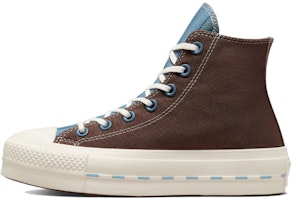 (Women) Converse Chuck Taylor All Star Lift Platform Crafted Canvas High 'Brazil Nut Indigo Oxide' 572708C (Women) Converse Chuck Taylor All Star Lift Platform Crafted Canvas High 'Brazil Nut Indigo Oxide' 572708C