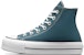 (W) Converse Chuck Taylor All Star Lift Platform Kanvas 'Biru Putih' A06840C