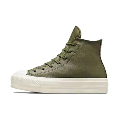 (W) Converse Chuck Taylor All Star Lift Platform Leather High 'Utility Egret'