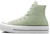 (W) Converse Chuck Taylor All Star Lift Platform Kanvas 'Hijau Putih High-Top' A03541C