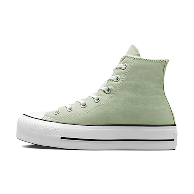 (W) Converse Chuck Taylor All Star Lift Platform Canvas 'Green White High-Top'