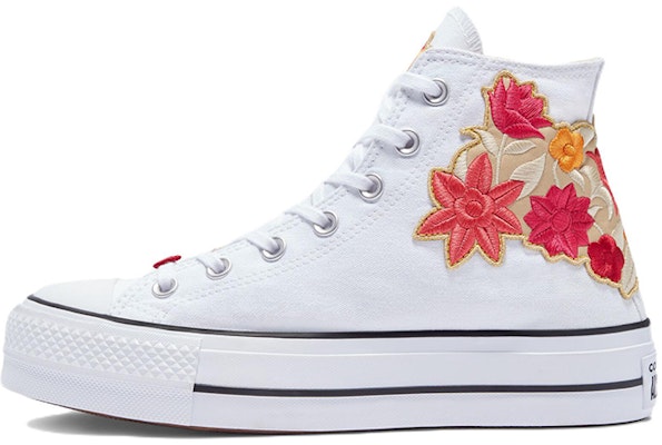 (W) Converse Chuck Taylor All Star Lift Platform Bunga Bordir Putih A03260C Buy (W) Converse Chuck Taylor All Star Lift Platform Bunga Bordir Putih A03260C
