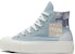 (W) Converse Chuck Taylor All Star Lift Platform Tinggi 'Denim Patchwork' A06821C