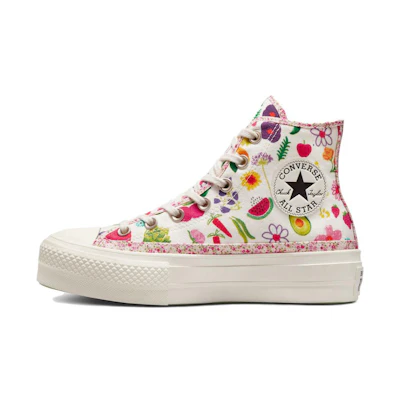 (W) Converse Chuck Taylor All Star Lift Platform High 'Fruits & Florals'