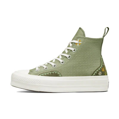 (W) Converse Chuck Taylor All Star Lift Platform High 'Autumn Embroidery - Light Field Surplus'