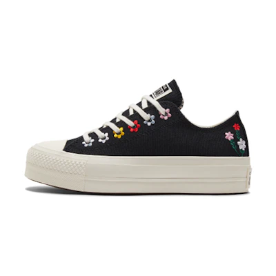 (W) Converse Chuck Taylor All Star Lift Platform Low 'Floral Embroidery'