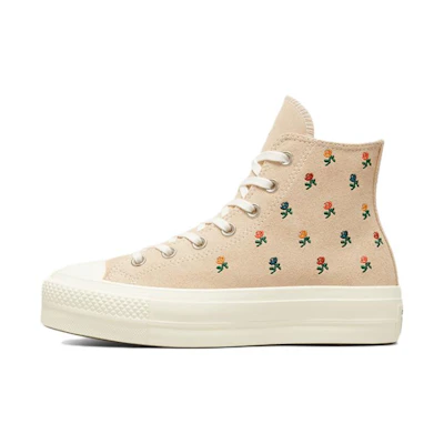 (W) Converse Chuck Taylor All Star Lift Platform High 'Embroidered Roses'