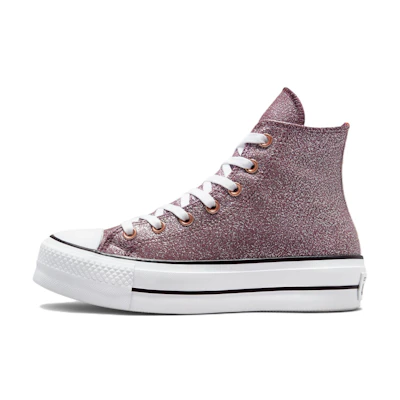 (W) Converse Chuck Taylor All Star Lift Platform 'Metallic Glitter Pink Copper White'
