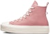 (W) Converse Chuck Taylor All Star Lift Platform Tinggi 'Rust Pink' A04256C