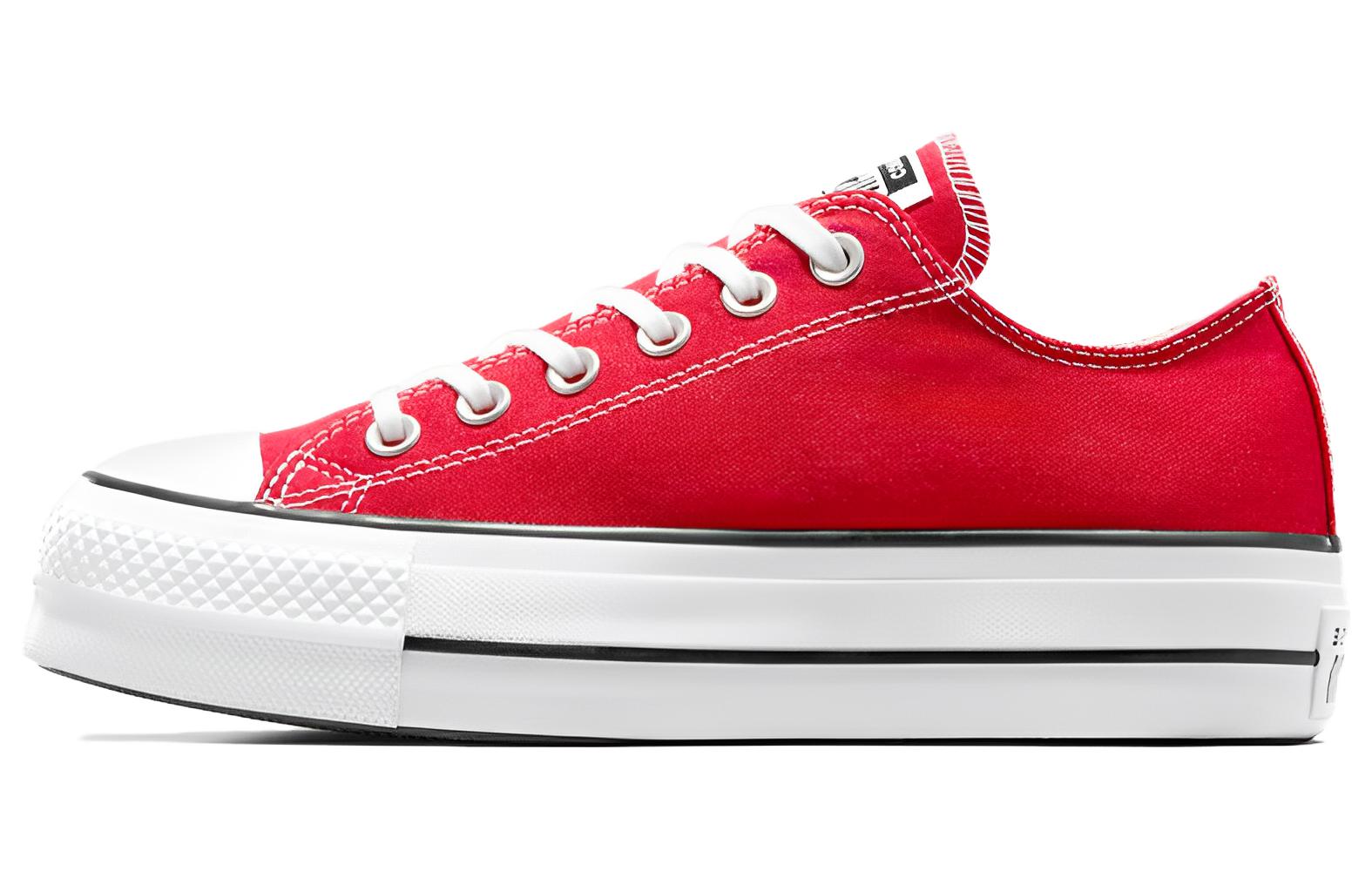 (Women) Converse Chuck Taylor All Star Lift Platform Canvas Low 'Red White' A06839C