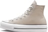 Buy (W) 컨버스 척테일러 리프트 플랫폼 캔버스 하이 '베이지 화이트' A02432C