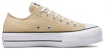 (W) Converse Chuck Taylor All Star Lift Platform Canvas Low 'Oat Milk' - Susu Gandum A03542C