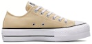 Order (W) Converse Chuck Taylor All Star Lift Platform Canvas Low 'Oat Milk' - Susu Gandum A03542C
