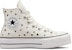 (W) Converse Chuck Taylor All Star Lift Platform Tinggi 'Embroidered Stars - Egret' A03724C