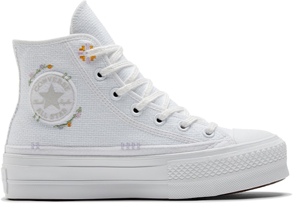 (W) 匡威Chuck Taylor All Star增高高帮“秋季刺绣-白色” A05068C Order (W) 匡威Chuck Taylor All Star增高高帮“秋季刺绣-白色” A05068C