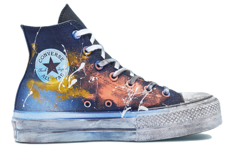 (W) Converse Chuck Taylor All Star Lift Platform 'Blue Orange' 圖 2