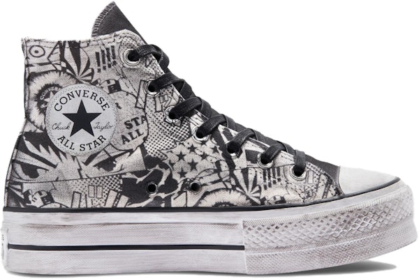 (Women) Converse Chuck Taylor All Star Lift Platform 'Comic Strip' A07155C Order (Women) Converse Chuck Taylor All Star Lift Platform 'Comic Strip' A07155C