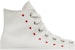 (W) Converse Chuck Taylor All Star Lift Platform High 'Embroidered Hearts - Putih' A01599C