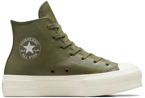 (Women) Converse Chuck Taylor All Star Lift Platform Leather High 'Utility Egret' A07131C Order (Women) Converse Chuck Taylor All Star Lift Platform Leather High 'Utility Egret' A07131C