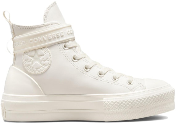 (W) 匡威Chuck Taylor All Star厚底增高复古白高帮女士运动鞋 A04270C Order (W) 匡威Chuck Taylor All Star厚底增高复古白高帮女士运动鞋 A04270C