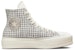 (W) Converse Chuck Taylor All Star Lift Platform High 'Houndstooth Shine - Egret Perak' A04276C