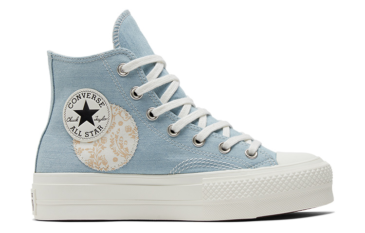 Order (W) Converse Chuck Taylor All Star Lift Platform Tinggi 'Denim Patchwork' A06821C
