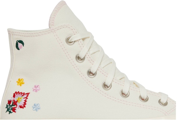 (Women) Converse Chuck Taylor All Star Lift Platform High 'Floral Embroidery - Egret' A02198C Order (Women) Converse Chuck Taylor All Star Lift Platform High 'Floral Embroidery - Egret' A02198C