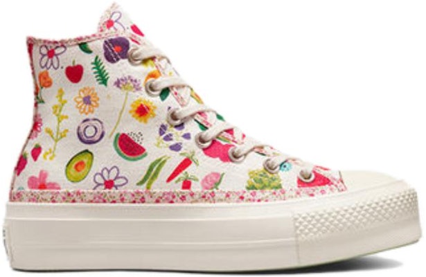 (W) Converse Chuck Taylor All Star Lift Platform High 'Buah & Bunga' A06063C Order (W) Converse Chuck Taylor All Star Lift Platform High 'Buah & Bunga' A06063C