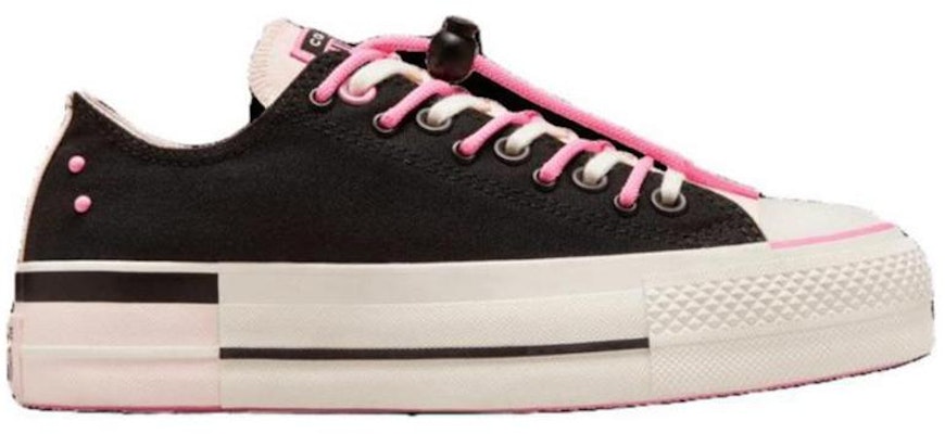 (W) Converse Chuck Taylor All Star Lift Platform EasyOn Rendah 'Hitam Fable Pink' A09540C Order (W) Converse Chuck Taylor All Star Lift Platform EasyOn Rendah 'Hitam Fable Pink' A09540C