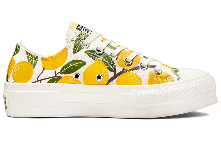 (W) Converse Chuck Taylor All Star Lift Platform 'White Yellow' 圖 2
