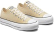 Lookbook (W) Converse Chuck Taylor All Star Lift Platform Canvas Low 'Oat Milk' - Susu Gandum A03542C