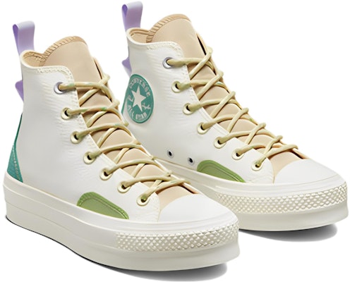 (Women) Converse Chuck Taylor All Star Lift Platform High 'Colorblock Overlay - Algae Coast' A05127C Lookbook (Women) Converse Chuck Taylor All Star Lift Platform High 'Colorblock Overlay - Algae Coast' A05127C
