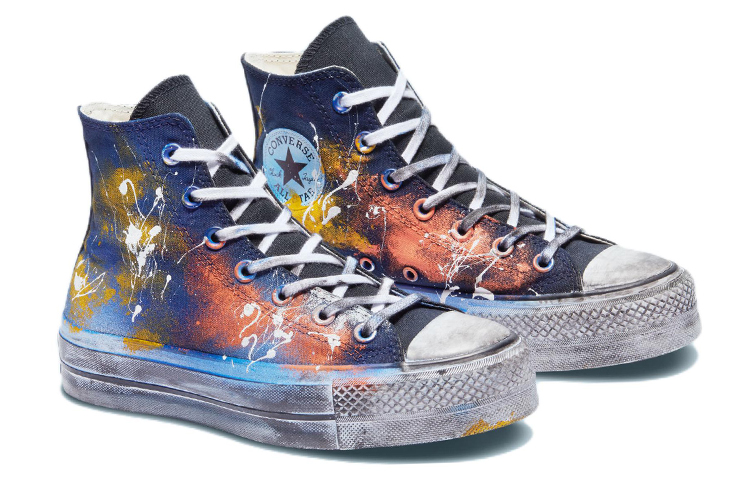 (W) Converse Chuck Taylor All Star Lift Platform 'Blue Orange' 圖 3