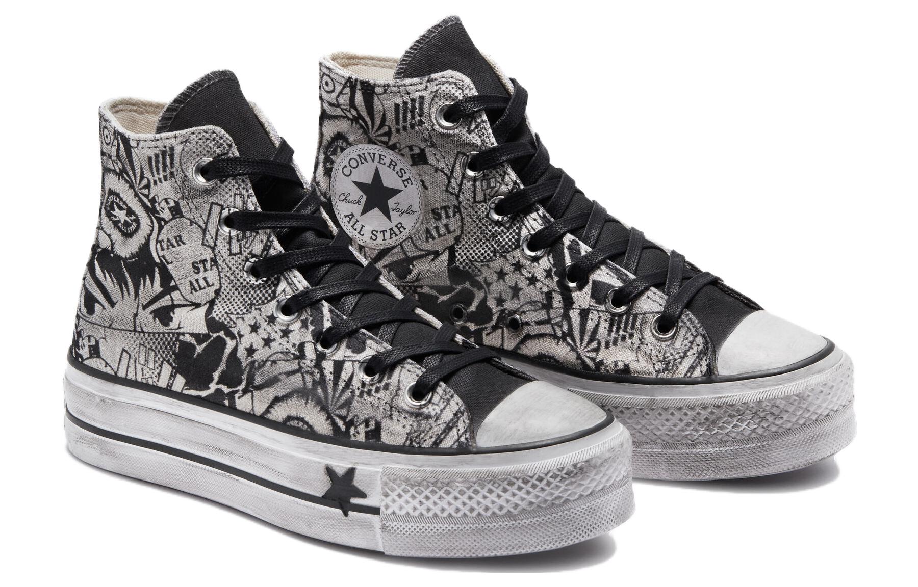 Lookbook (W) Converse Chuck Taylor All Star Lift Platform 'Comic Strip' A07155C