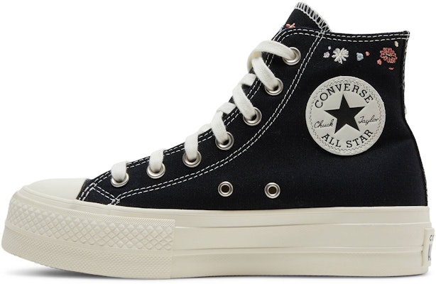 (Women) Converse Chuck Taylor All Star Lift Platform High 'Embroidered Floral - Black' A01592C Lookbook (Women) Converse Chuck Taylor All Star Lift Platform High 'Embroidered Floral - Black' A01592C