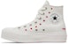 (W) Converse Chuck Taylor All Star Lift Platform High 'Embroidered Hearts - Putih' A01599C