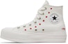 Lookbook (W) Converse Chuck Taylor All Star Lift Platform High 'Embroidered Hearts - Putih' A01599C