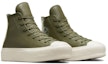 Lookbook (W) Converse Chuck Taylor All Star Lift Platform Leather High 'Utility Egret' A07131C