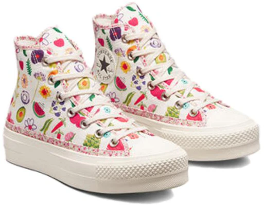 (W) コンバース チャックテイラー オールスタープラットフォーム ハイ 'フルーツ&フローラル' A06063C Lookbook (W) コンバース チャックテイラー オールスタープラットフォーム ハイ 'フルーツ&フローラル' A06063C