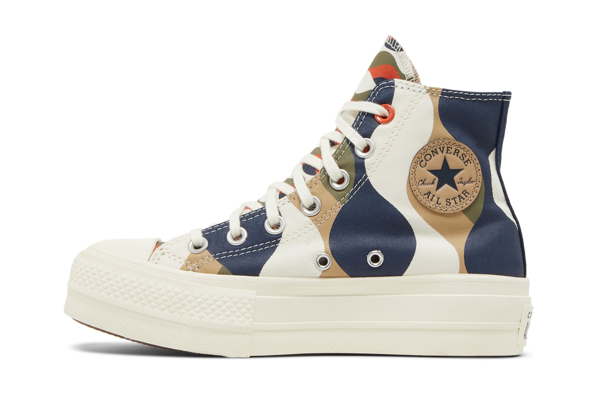 Lookbook (W) 匡威 Chuck Taylor All Star Lift 厚底高帮 '扭曲经典 - 深蓝实用款' A04301C
