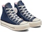 Lookbook (W) 컨버스 척 테일러 올스타 리프트 플랫폼 하이 '데님 - 네이비' A03821C