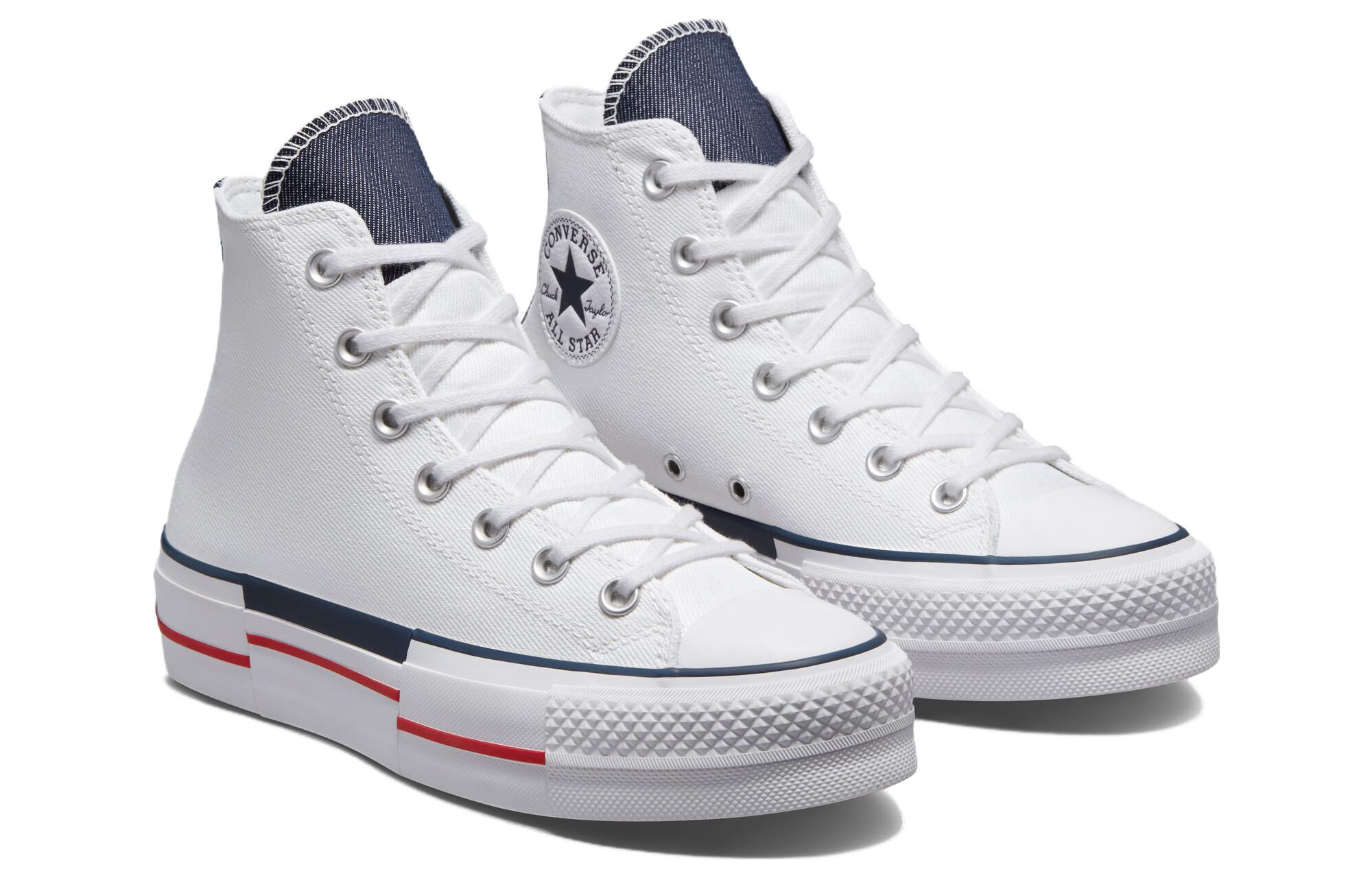 Lookbook (W) チャックテイラー リフト プラットフォーム デニム 白 A03961C