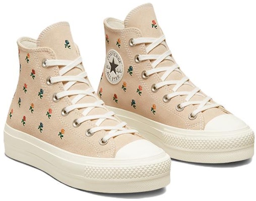 (W) 匡威Chuck Taylor All Star Lift高帮增高款刺绣玫瑰女鞋 A04300C Lookbook (W) 匡威Chuck Taylor All Star Lift高帮增高款刺绣玫瑰女鞋 A04300C