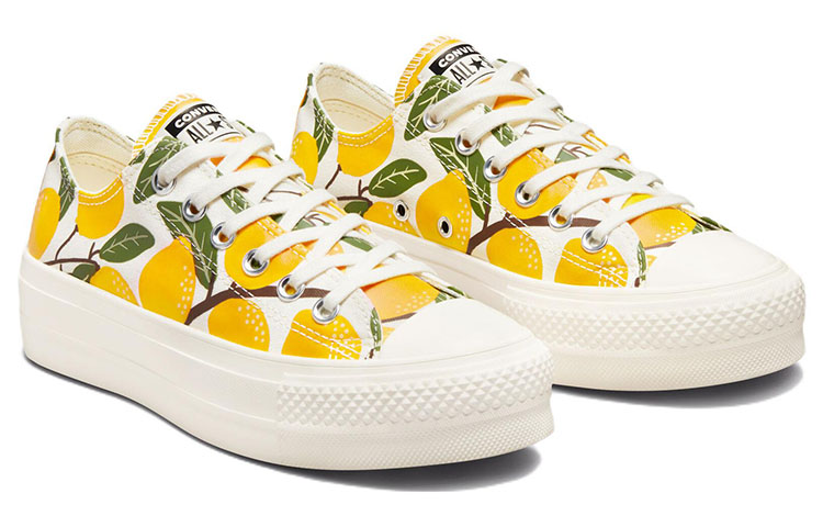 (W) Converse Chuck Taylor All Star Lift Platform 'White Yellow' 圖 3