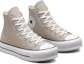 Lookbook (W) 컨버스 척테일러 리프트 플랫폼 캔버스 하이 '베이지 화이트' A02432C