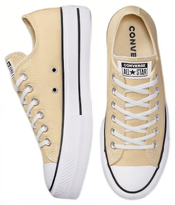 (W) 匡威Chuck Taylor All Star Lift厚底帆布低帮‘燕麦奶’ A03542C Shop (W) 匡威Chuck Taylor All Star Lift厚底帆布低帮‘燕麦奶’ A03542C