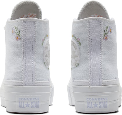 (Women) Converse Chuck Taylor All Star Lift Platform High 'Autumn Embroidery - White' A05068C Shop (Women) Converse Chuck Taylor All Star Lift Platform High 'Autumn Embroidery - White' A05068C