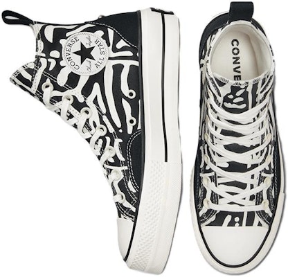 (W) 匡威Chuck Taylor All Star厚底高帮“动物混合” A03713C Shop (W) 匡威Chuck Taylor All Star厚底高帮“动物混合” A03713C